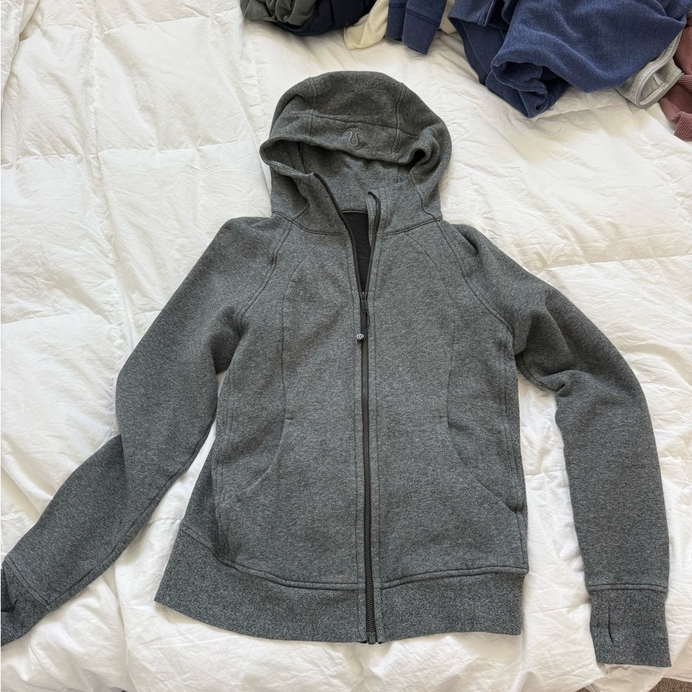 Lululemon gray scuba jacket